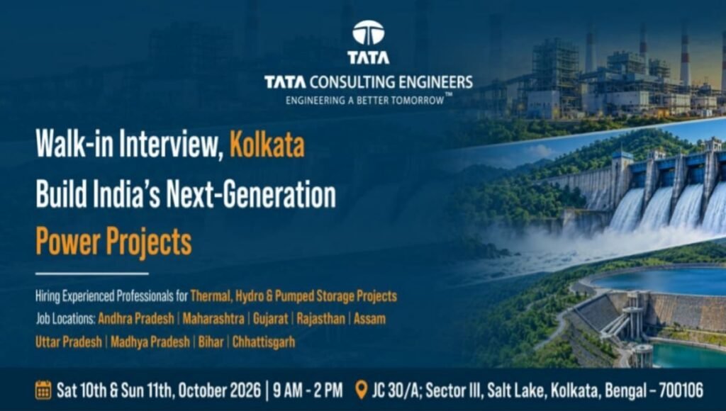 TCE Walk-In Interview at Kolkata