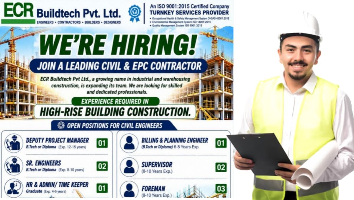ECR Buildtech Pvt Ltd Vacancy