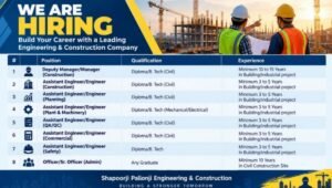 Shapoorji Pallonji Engineering & Construction Vacancy