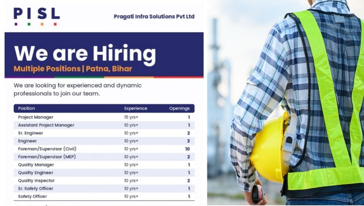 Pragati Infra Solutions Recruitment 2026