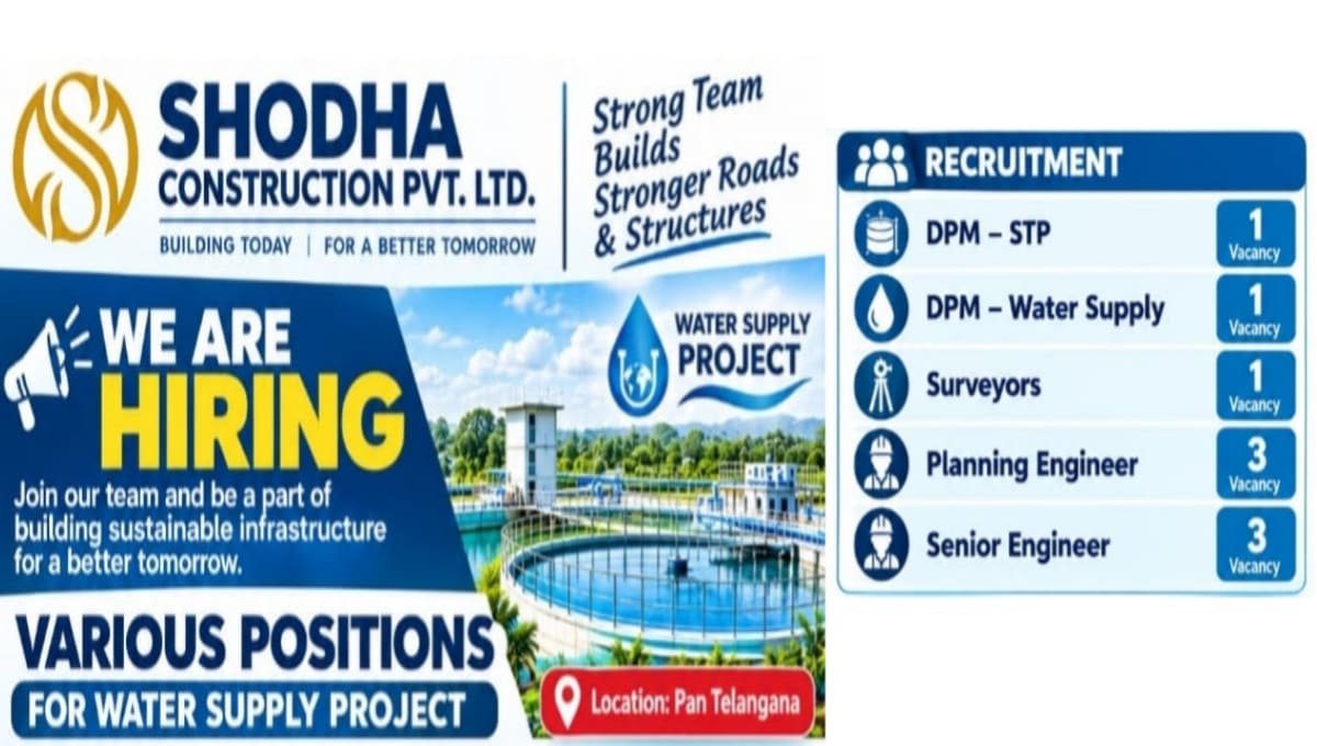 SHODHA Constructions Job Vacancy