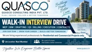 Walk-In Interview at QUASCO Consulting India