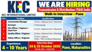 KEC International Ltd Walk-In Drive at Pune