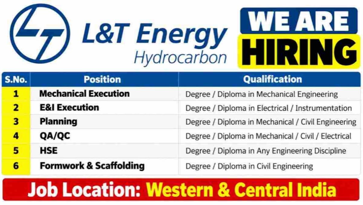 L&T Energy Walk-In Interview - Bhubaneswar