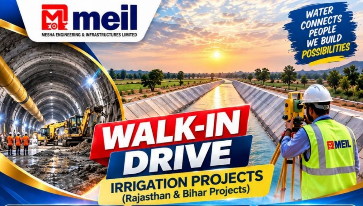 Megha Engineering & Infrastructure Walk-In Interview