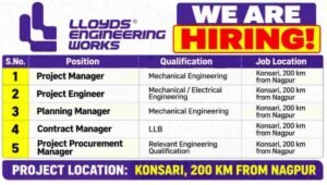 Lloyds Engineering Works Job Openings
