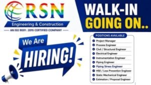 RSN Engineering & Construction Job Vacancy