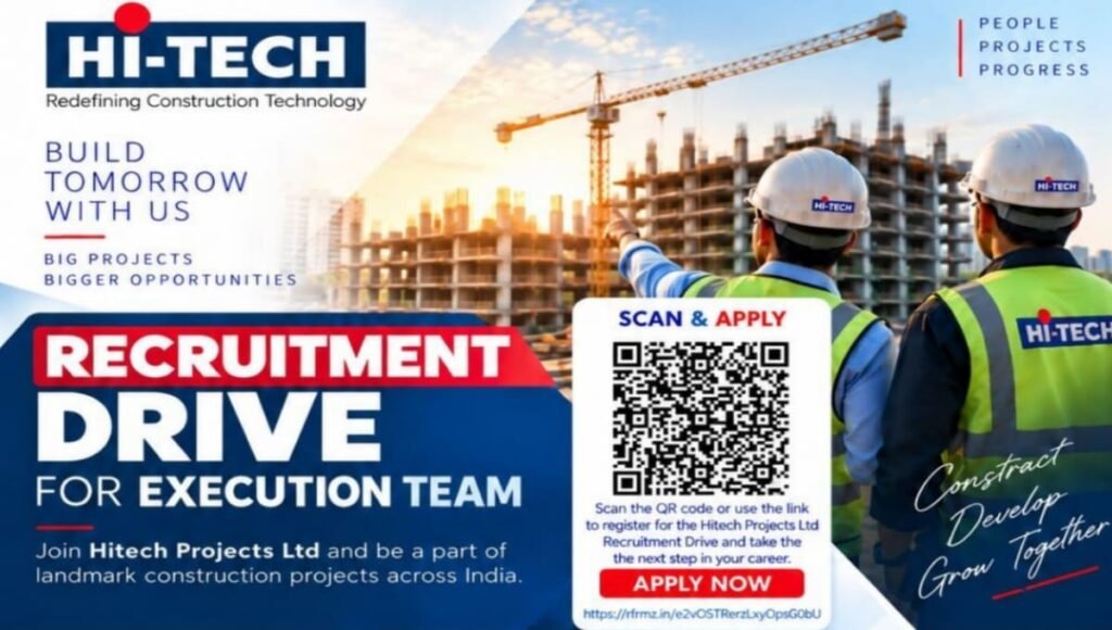 Hitech Projects Ltd Recruitment Drive
