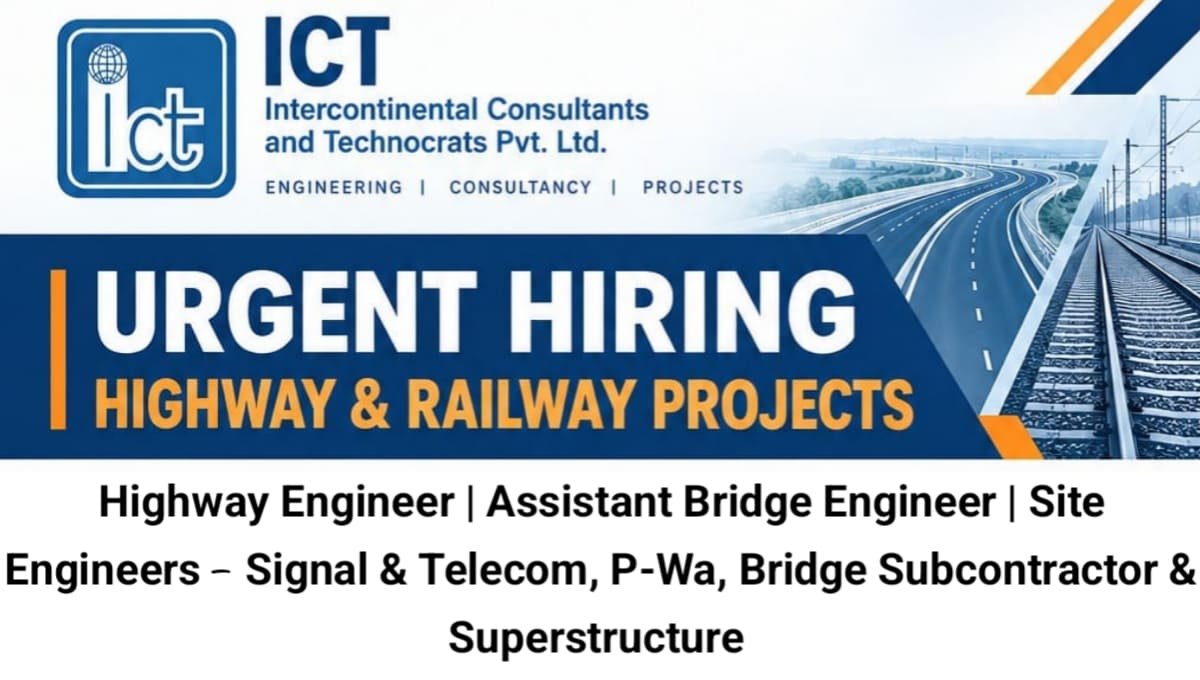 ICT Intercontinental Consultants and Technocrats Pvt Ltd Vacancy