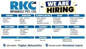 RKC Infrabuilt Pvt Ltd Exciting Career Opportunities