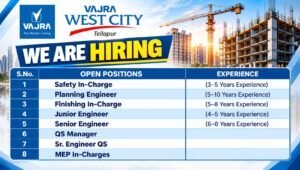 Vajra West City Construction Jobs 2026
