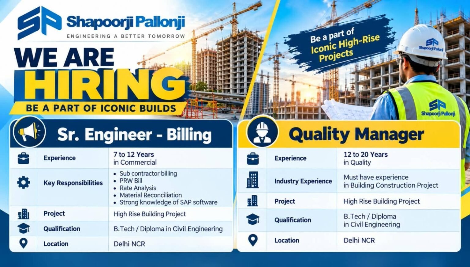 Shapoorji Pallonji Jobs 2026