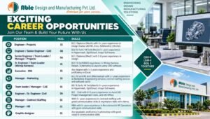Able Design and Manufacturing Pvt. Ltd. Hiring