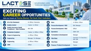 Lactose India Limited Vacancy 2026