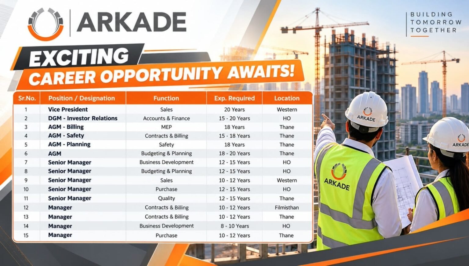 Arkade Recruitment 2026