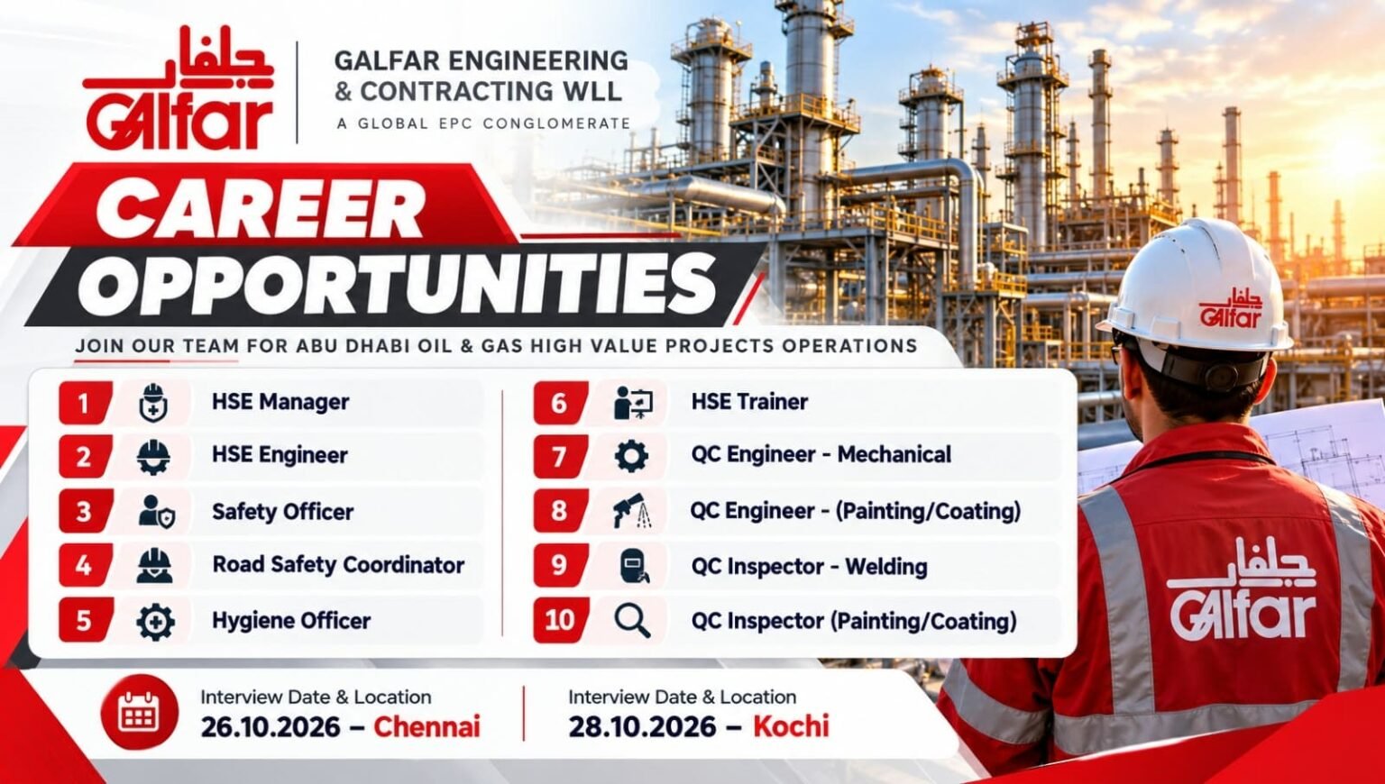 Galfar Engineering Hiring 2026