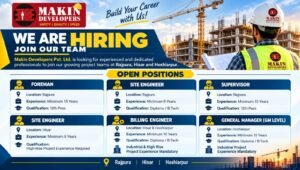 Makin Developers Pvt Ltd Recruitment